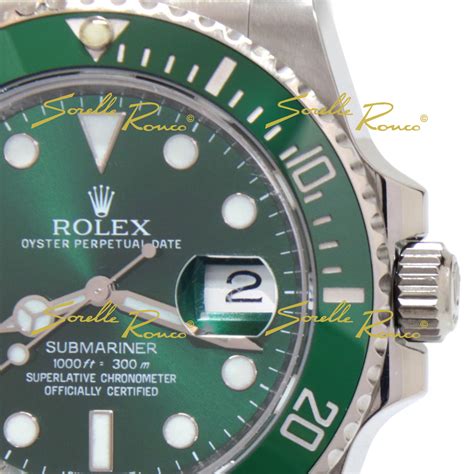 rolex submariner ceramica verde usato